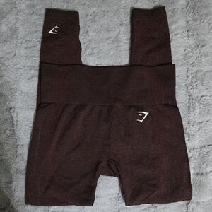 Gymshark Brown High-Waisted Leggings with Stretchy Fit